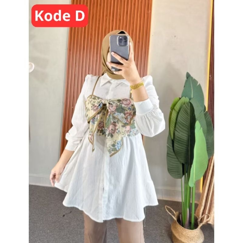 tunik Vest Outer Pita besar Import Bkk bahan tebal Premium