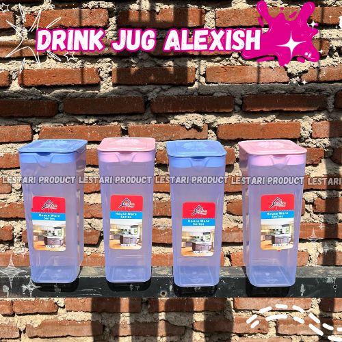 [ 6 pcs ] Drink Jug Alexish Plastik | Teko Air Minum Kulkas Plastik Tebal Kuat Tahan Panas Tahan Lam
