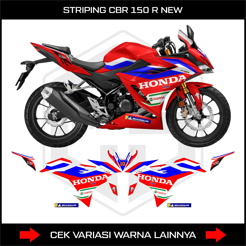 STRIPING CBR 150R K45R NEW / DECAL STIKER HONDA CBR K45R NEW 150R