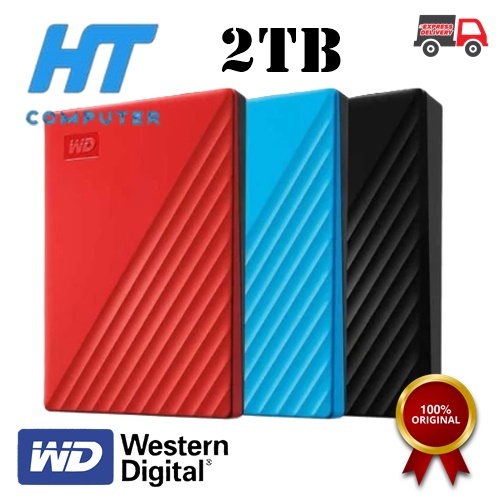 Original WD My Passport 2TB New Design Hardisk Eksternal 2TB 2.5" - WD Passport 2TB New