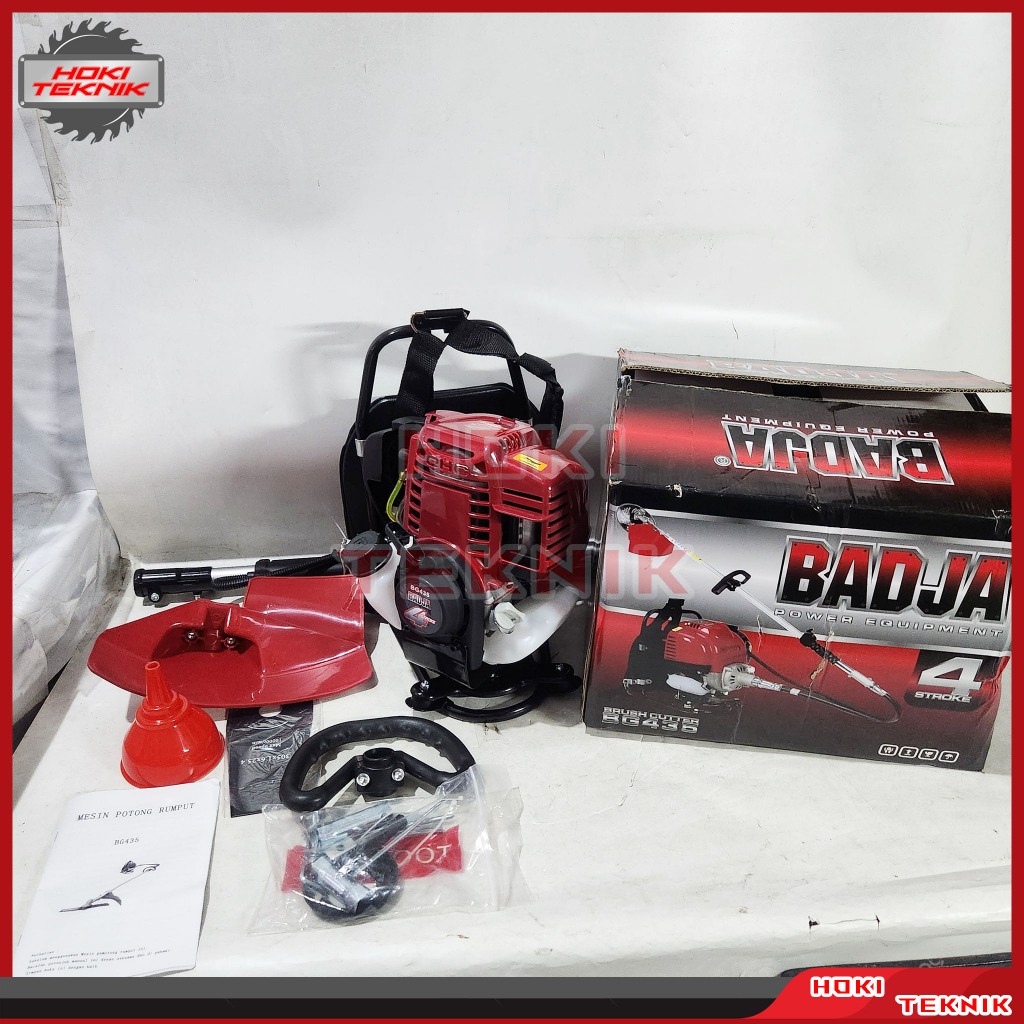 Mesin Potong Rumput 4 Tak Badja BG435 Bensin Brush Cutter Gendong
