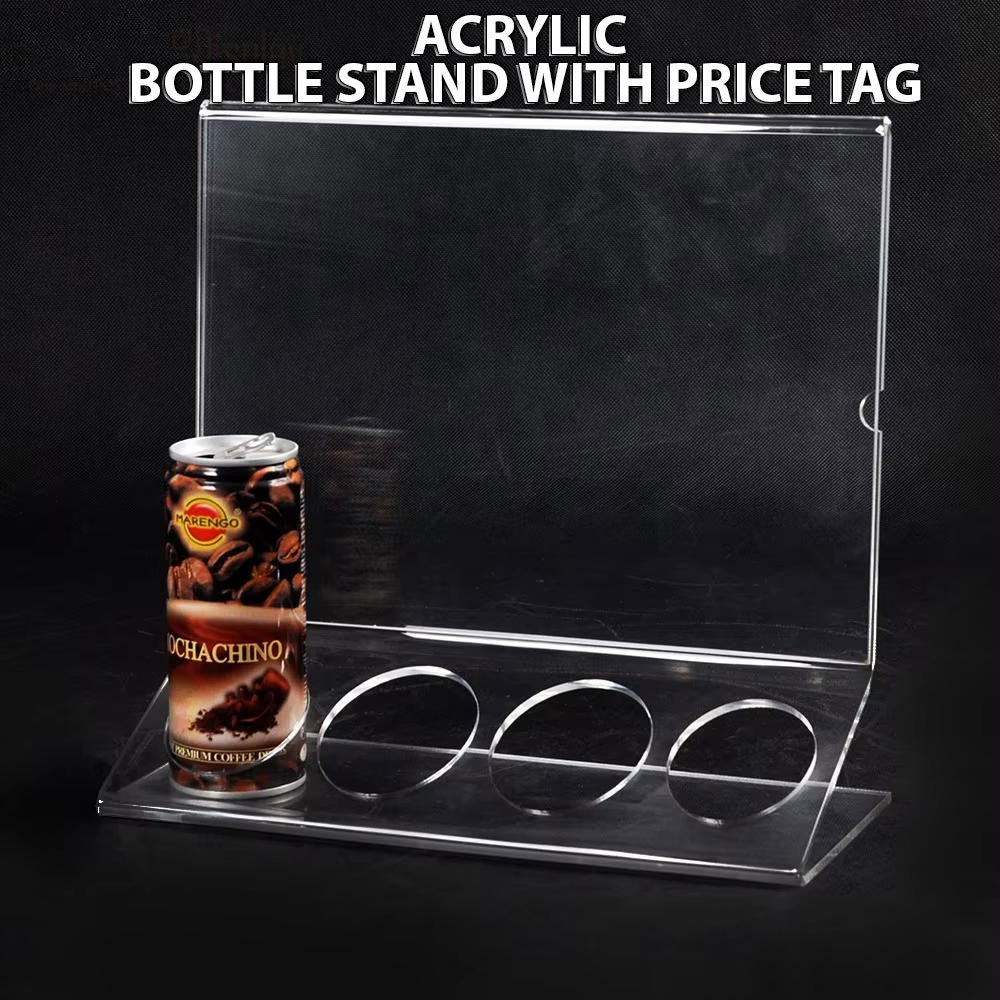 Akrilik Stand Display Botol Kaleng Holder Display Botol Kaleng AS106