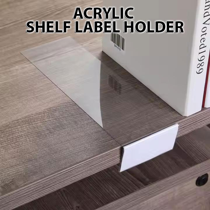 

Acrylic Shelf Label Nama Akrilik Label Harga Organizer Rak Price Tag C1