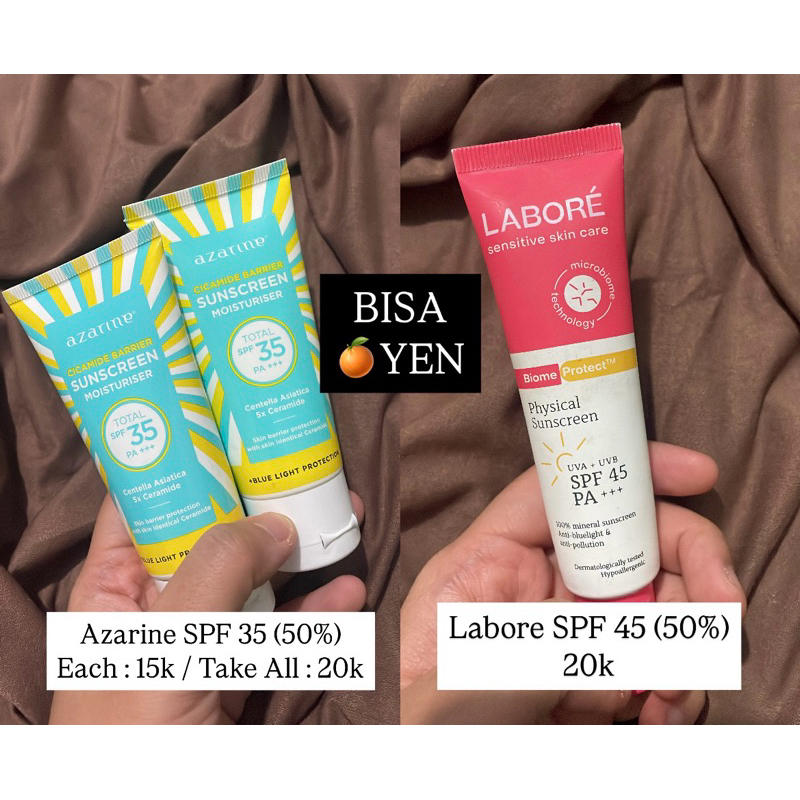 preloved sunscreen (L*bor3)