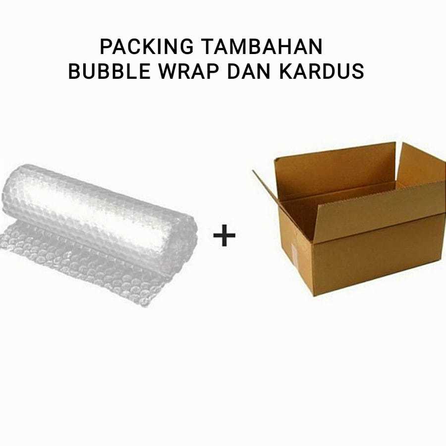 

TAMBAHAN PACKING BUBBLE WRAP DAN KARDUS AGAR AMAN SAAT PENGIRIMAN