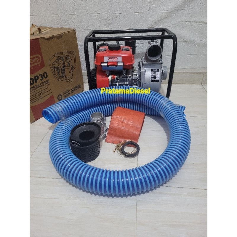 Pompa Air Sawah Irigasi Diesel Solar 3inch PRO-QUIP QDP30+Selang