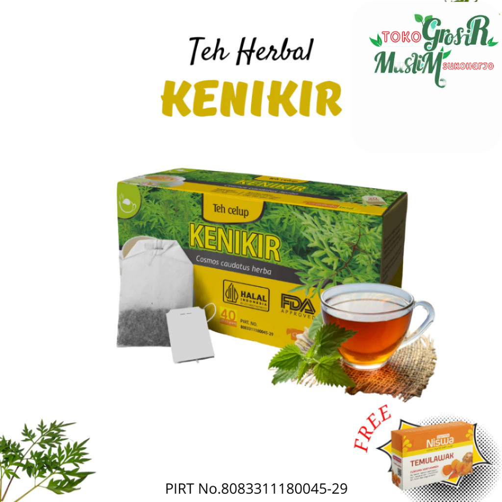 

Teh kenikir griya herba isi 20 kantong teh celup untuk kesehatan jantung halal