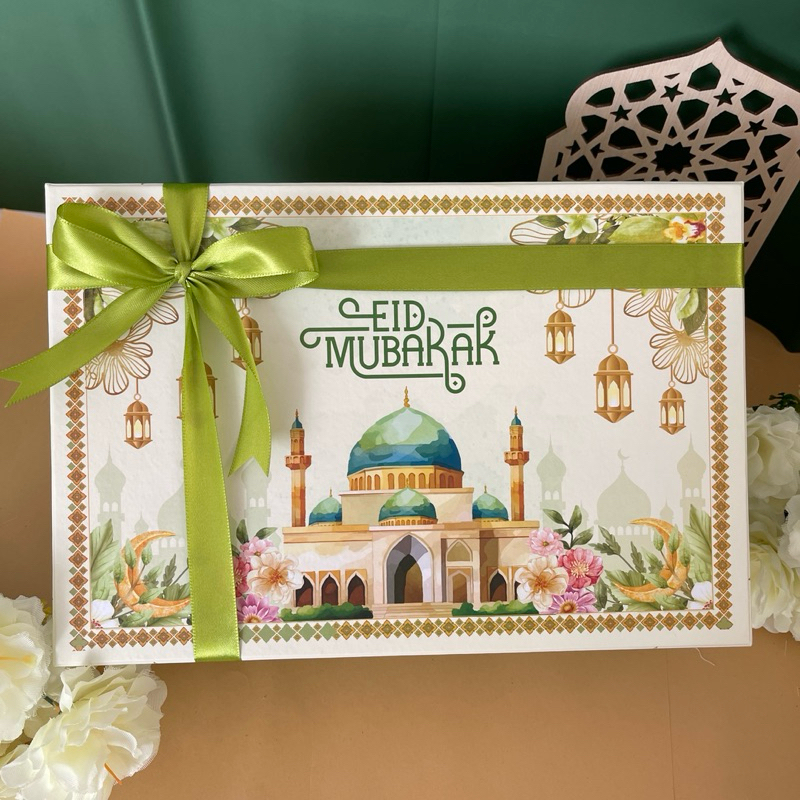 HARDBOX EID MUBARAK - BOX IDUL FITRI - 30x20x10 - HARDBOX EID AL FITR - IDUL FITRI