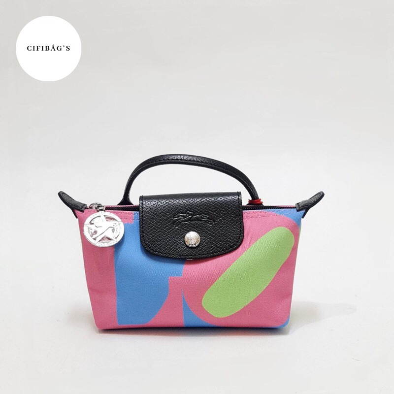 LC ROBERT INDIANA POUCH TOP HANDLE PINK