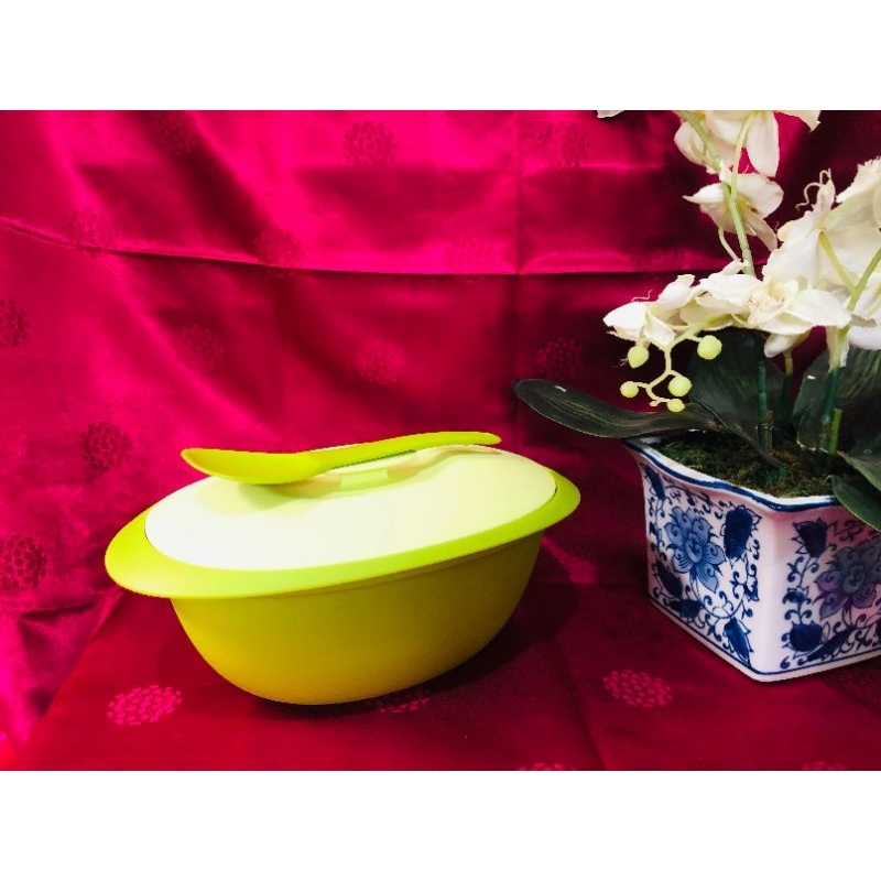Wadah Saji Tupperware | Blossom Large Rice Server 3L dan Blossom 390ml Tupperware