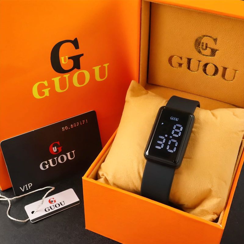 JAM TANGAN PRIA/WANITA TERBARU GUOU 4456