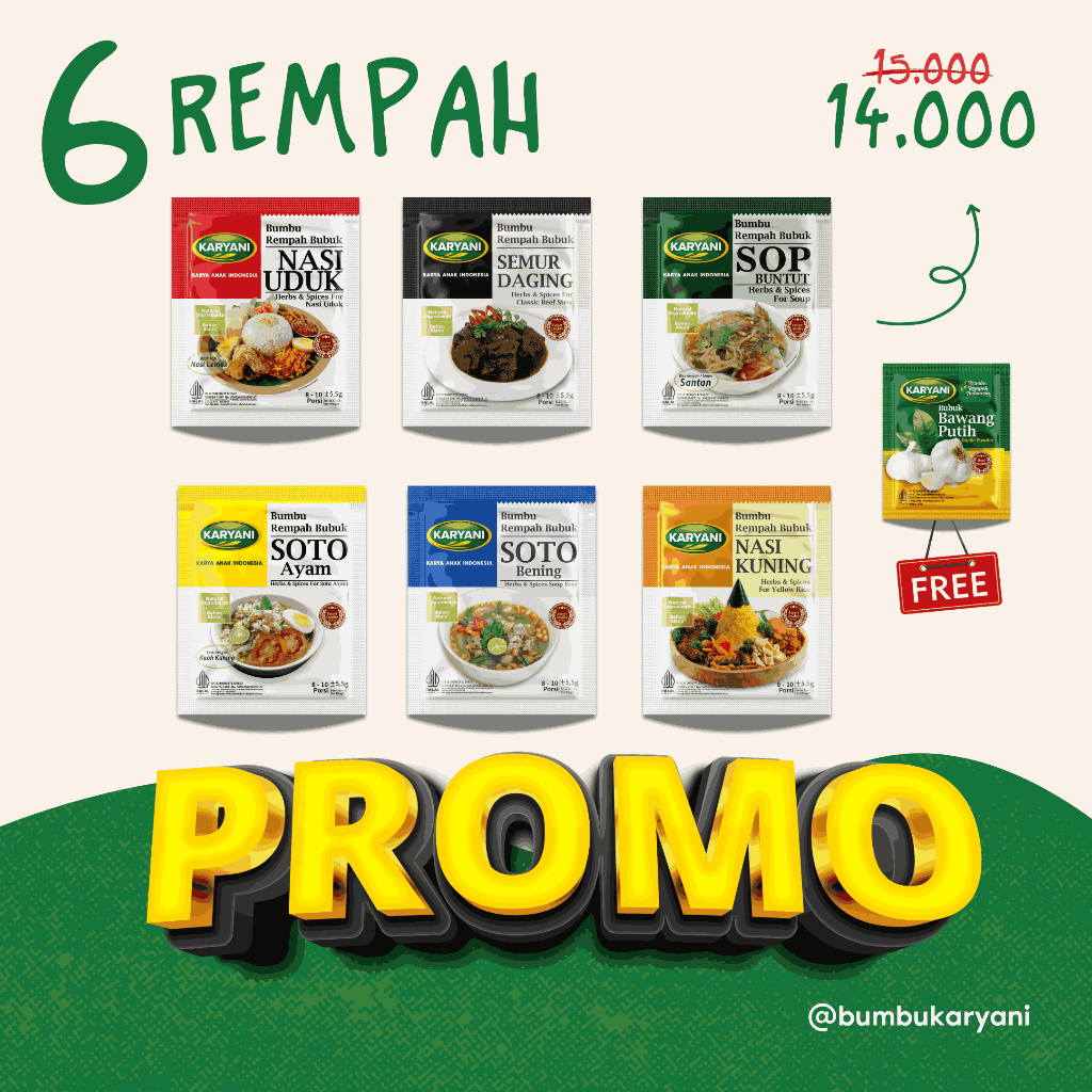 

Karyani Bumbu Rempah PROMO 6pcs