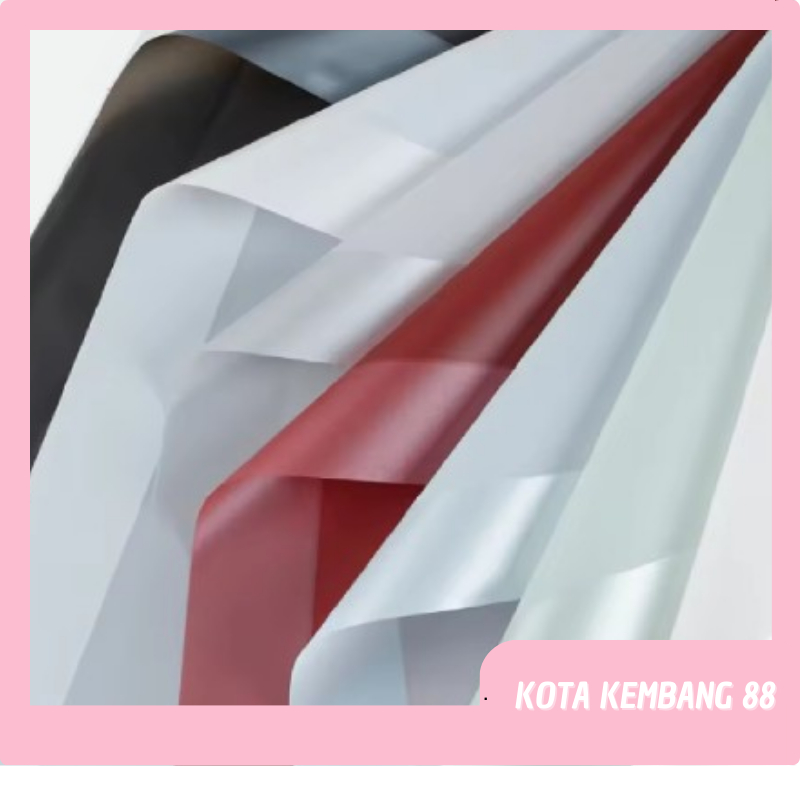 

20 LEMBAR Kertas Buket Bunga Waterproof Big Line Color Cellophane Flower Wrapping KB104