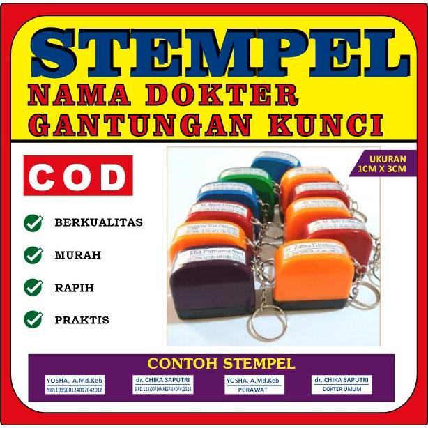 

stempel custom nama, stempel gantungan kunci ukuran 1cm x 3cm
