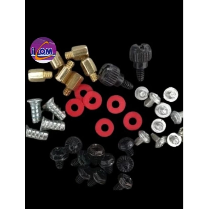 1 Set Paket Baut Sekrup PC Komputer Screw Mur Baut PC Rakitan - Paket Hemat