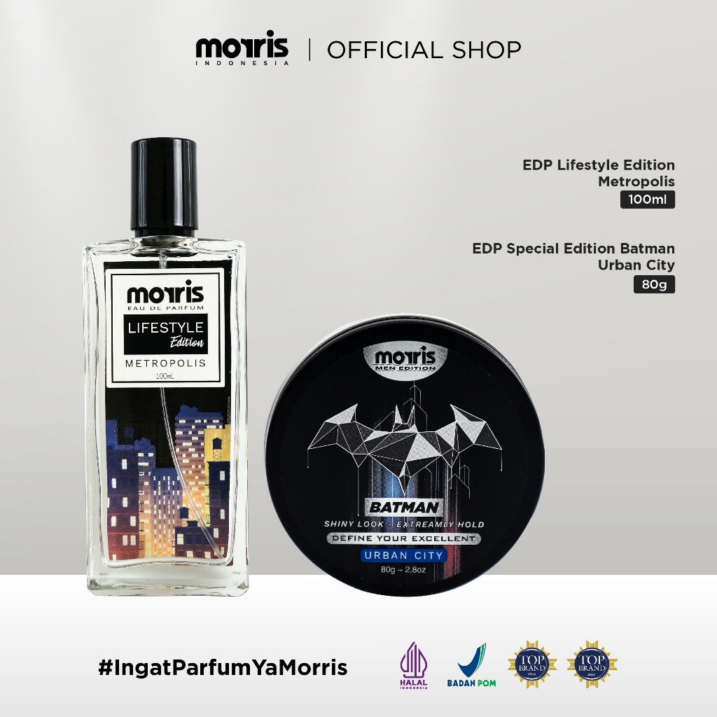 [BELI 2 LEBIH HEMAT] Morris Lifestye Edition + Morris Pomade Batman-Urban City