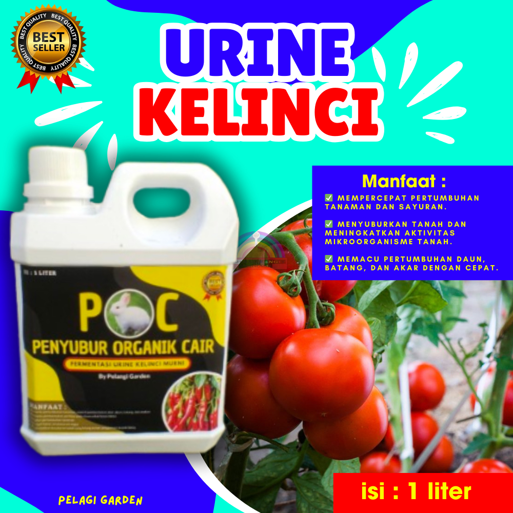 JAMIN ASLI...Pupuk Urin Kelinci Fermentasi, Pupuk Urin Kelinci Murni Isi 1 Liter