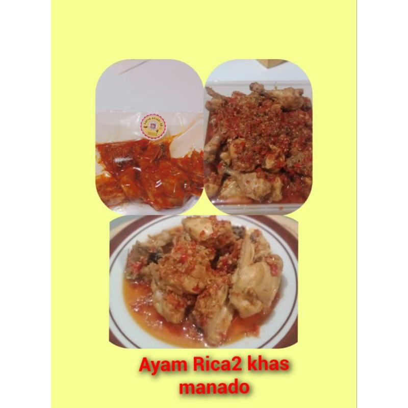 

ayam rica2 khas manado frozen 1/2 ekor