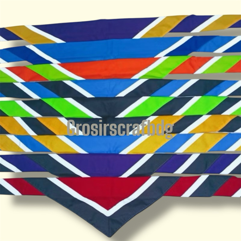SCARF PRAMUKA POLOS WARNA / SYAL PRAMUKA  SCRAF PRAMUKA MENYALA DALAM GELAP  SCRAFT PRAMUKA VARIASI 