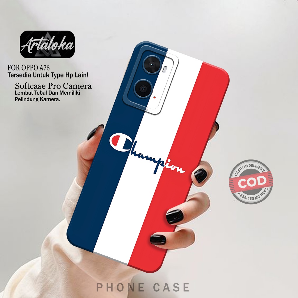 Case Hp Oppo A76 - Fashion Case Branded - Softcase Oppo A76 - Casing Oppo A76 - Kesing Oppo A76 - Si