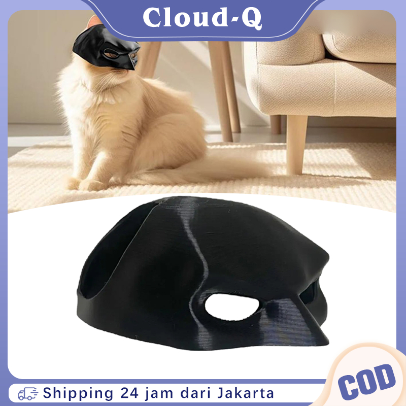 Topeng Kucing Cetak 3D Topeng Batman Lucu Untuk Kucing Half Face Cat Masker Topeng Kucing Batman