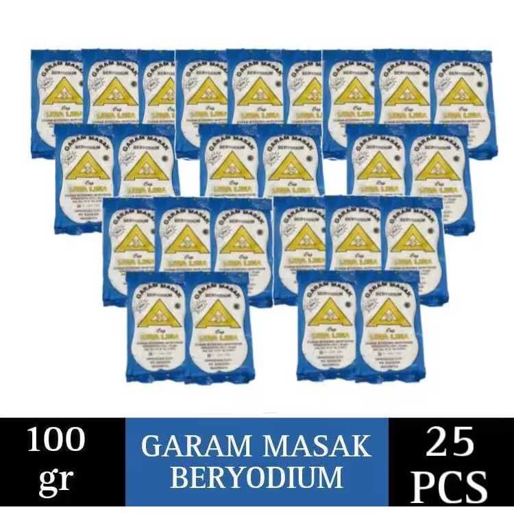 

Garam masak beryodium isi 25 pcs