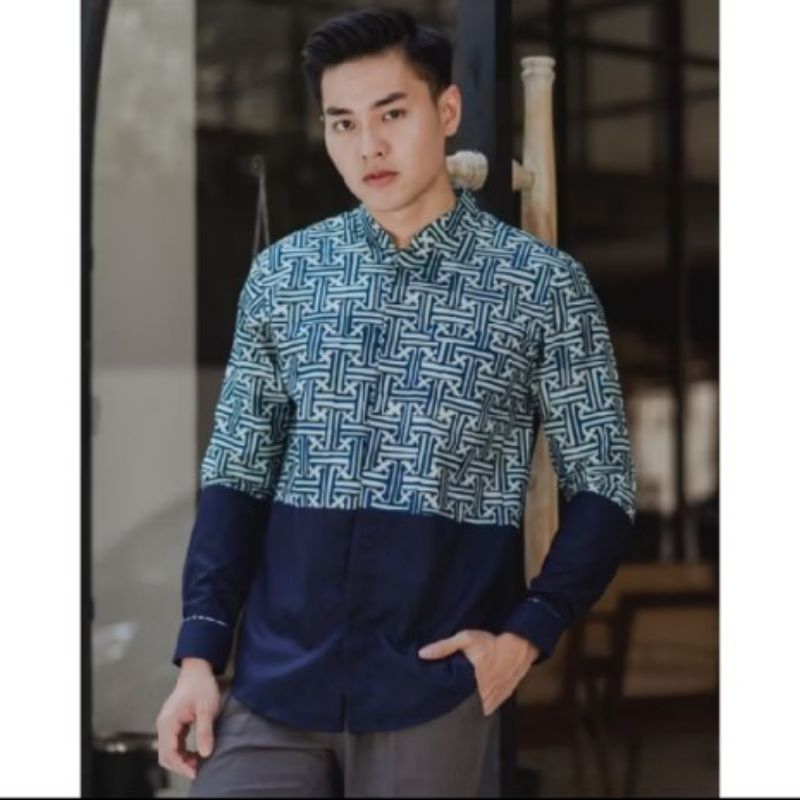 Kemeja Batik Pria NUC.ID Ali 02 (Navy)