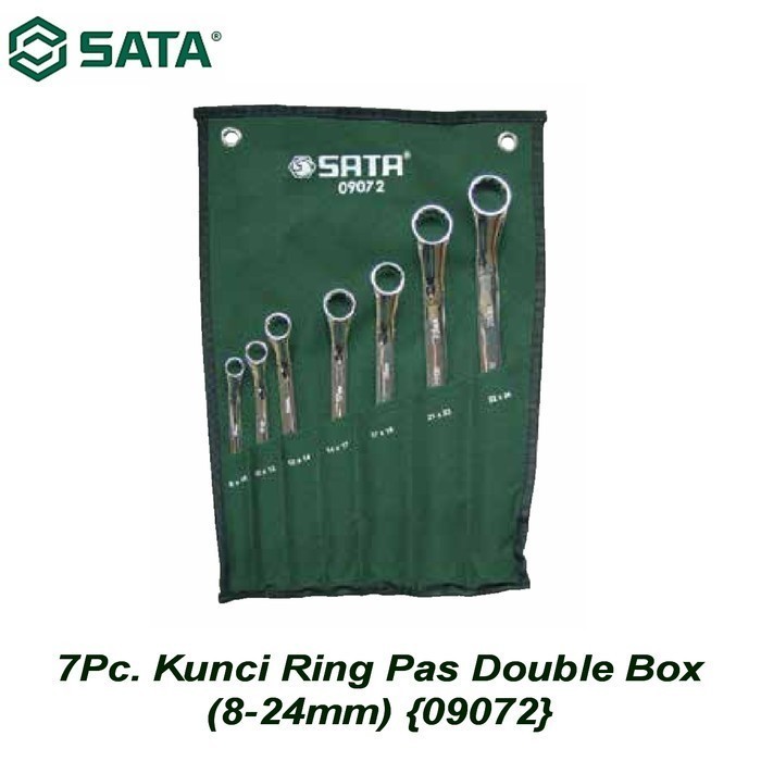 SATA - Kunci Ring SET 7 Pcs METRIC 09072 SATA TOOLS