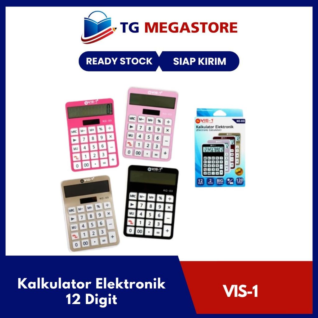 

Kalkulator Vis-1 12 Digits KC-03