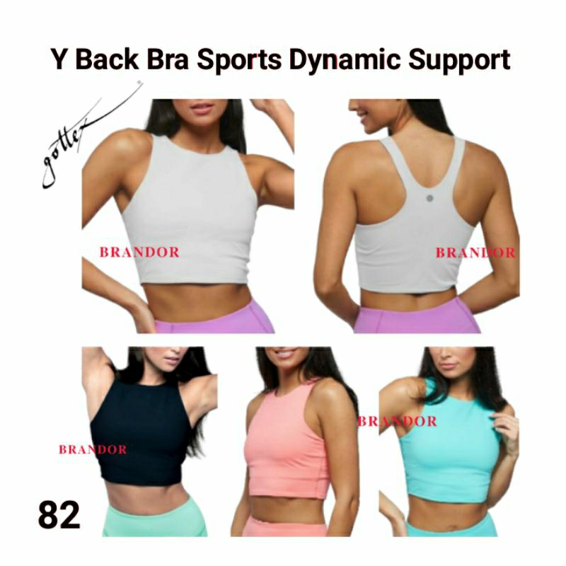 Brandor - SPORTS BRA Y BACK - CROPPED - PADDED - Gottex ( gtbs82 )
