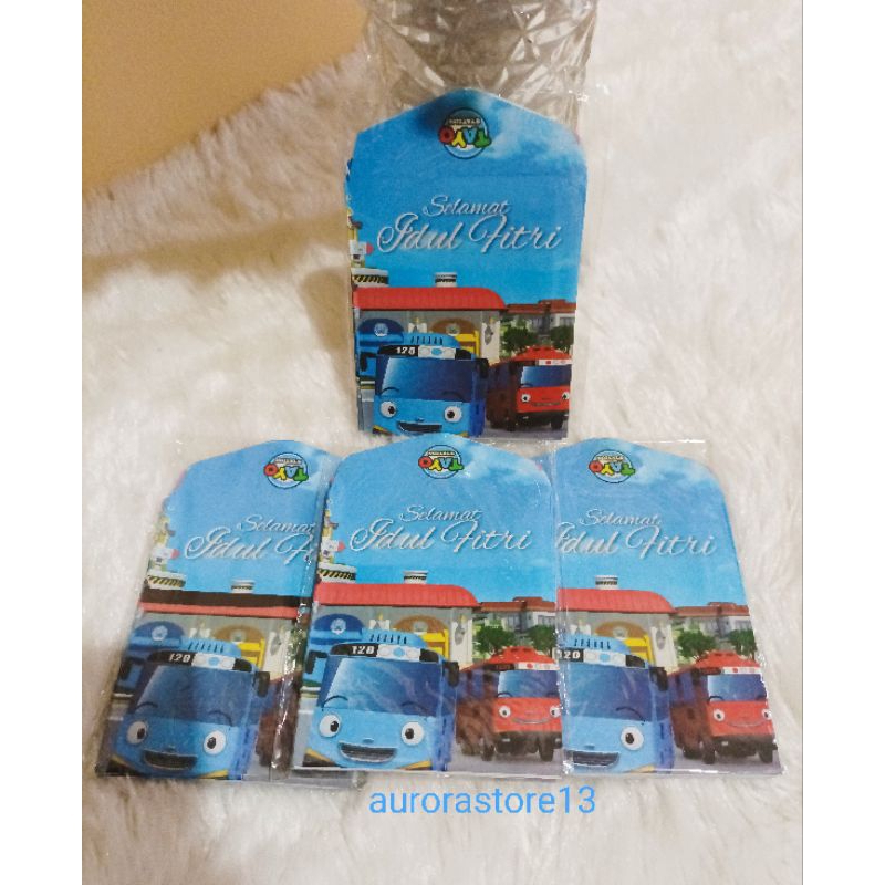 

Amplop Lebaran Uang THR Anak Isi 8 Pcs Ukuran 7 X 10 Cm Motif Tayo/ Amplop Lebaran