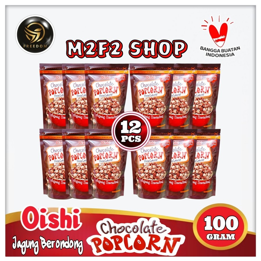 

Oishi Chocolate Popcorn | Jagung Berondong Rasa Cokelat Pouch - 100 gr (Kemasan 12 Pcs)