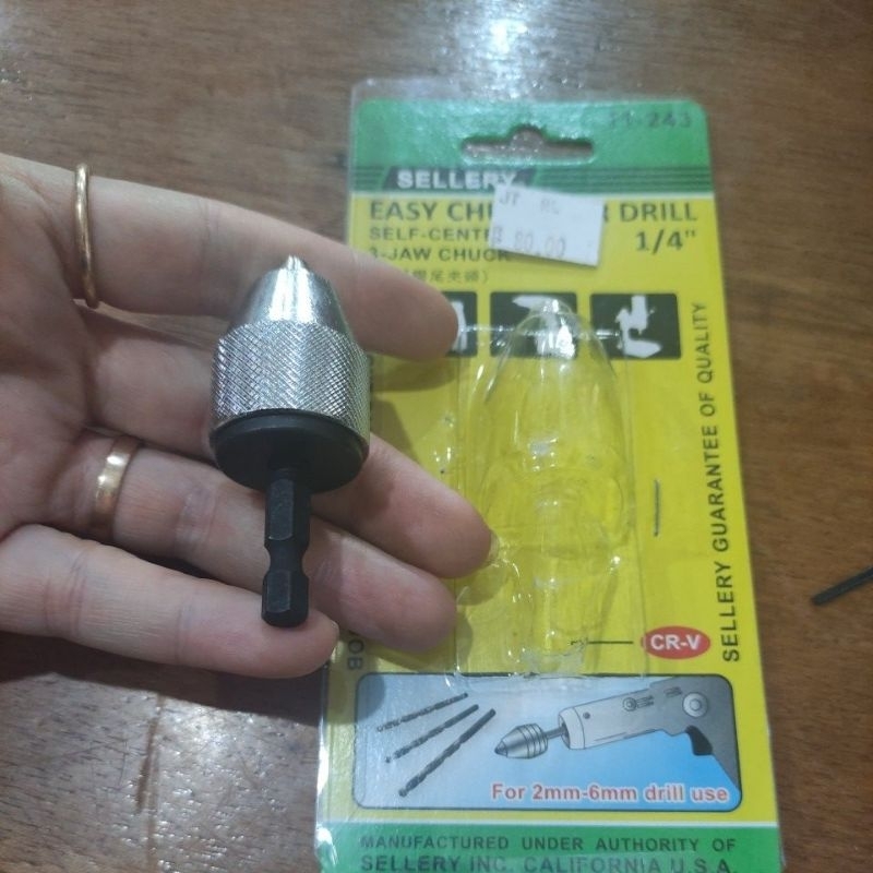 kepala bor mini sellery 1/4 (2mm - 6mm ) adapter bor sellery / kepala bor stenless sellery 2mm-6mm