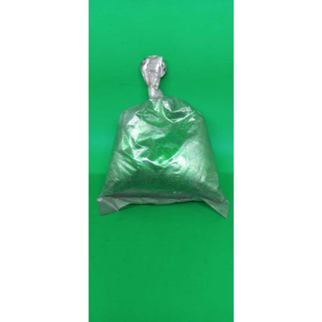 

GLITER SERBUK WARNA HIJAU KEMASAN 1 ONS 100 GR