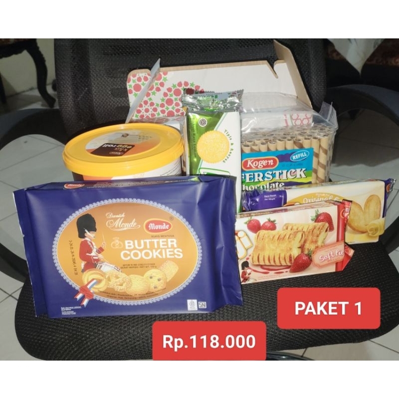 

Paket lebaran Hampers 1 waferstick kogen monde