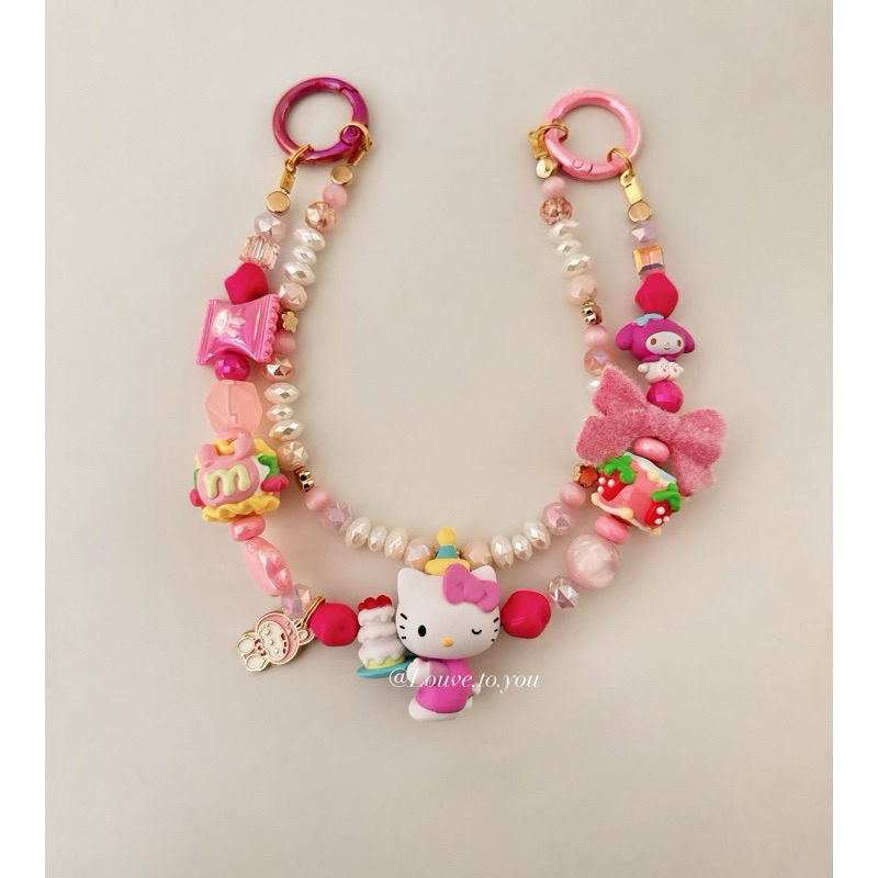 PREMIUM LUXURY 2 Ways Phone & Bag Charm - ORI SANRIO (CRYSTAL & SWAROVSKI)