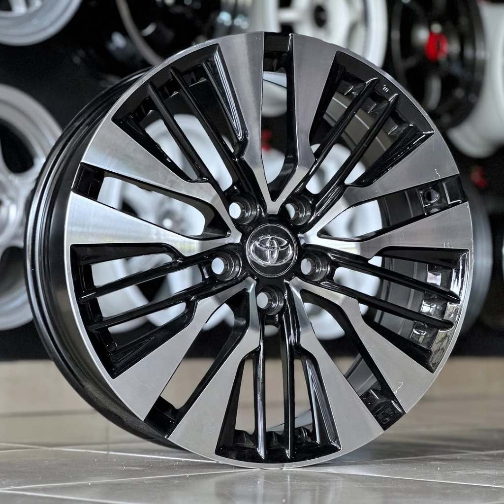 Velg Oem Alphard Ring 18 Lebar 7.5 Pcd 5x114.3 Et 45 Warna Gloss Black Machine Face | Velg Oem Alpha