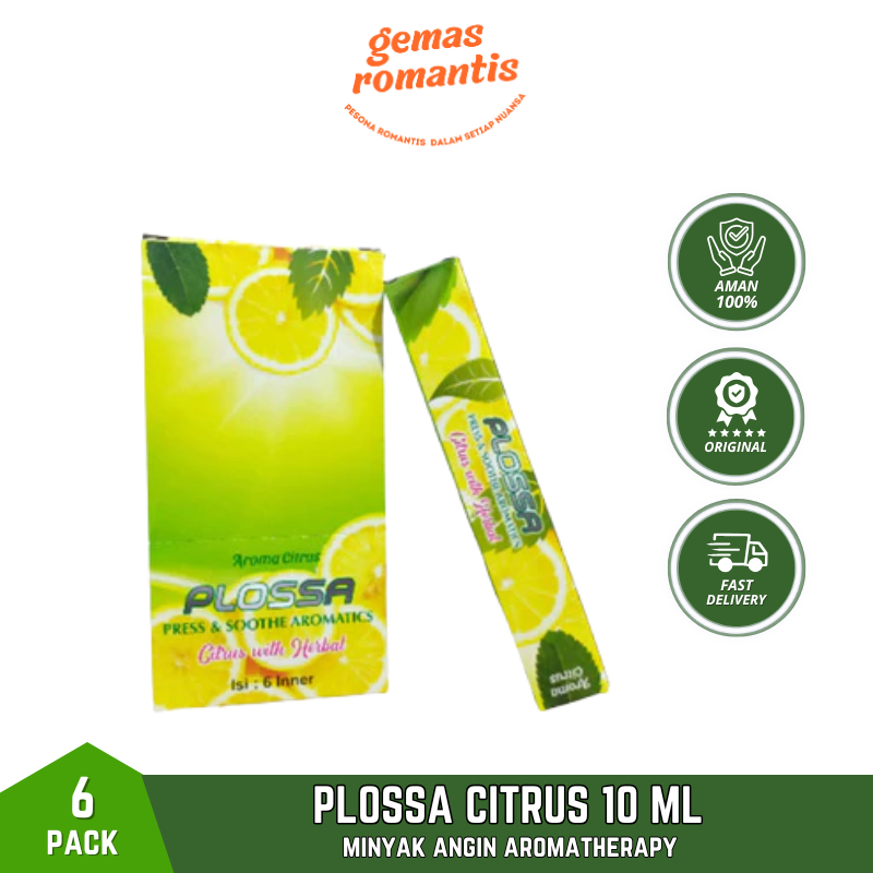 Plossa Minyak Angin Aromatherapy Citrus ISI 6 PCS