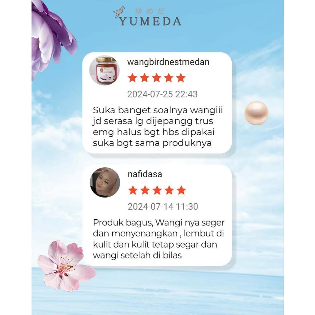 

Perlengkapan Mandi Tubuh dan Kulit Sabun Cair Yumeda Nourishing Body Wash Japanese Essence Refill 400 Ml & Pump 600 Ml Varian Yoshino Sakura, Akoya Pearl, Matsue Peoni