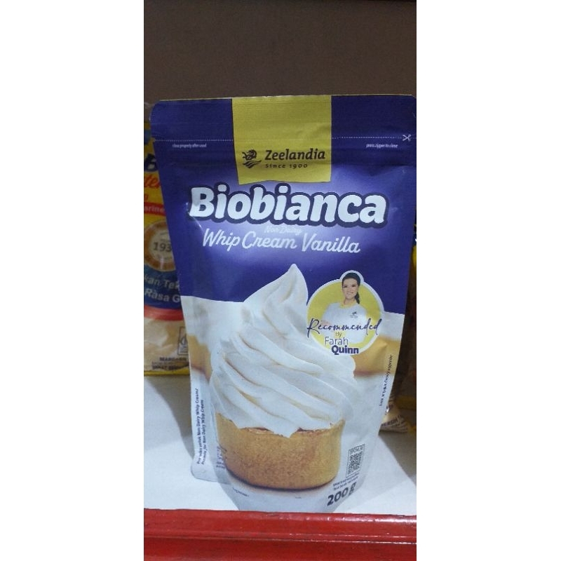 

Whipcream Whippy cream Powder Biobianca kemasan 200gram