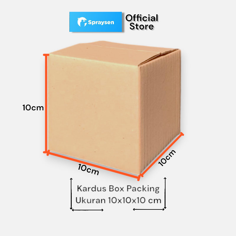 

Kardus Box Packing Premium 10x10x10cm Dus Baru Luar Dalam Polos