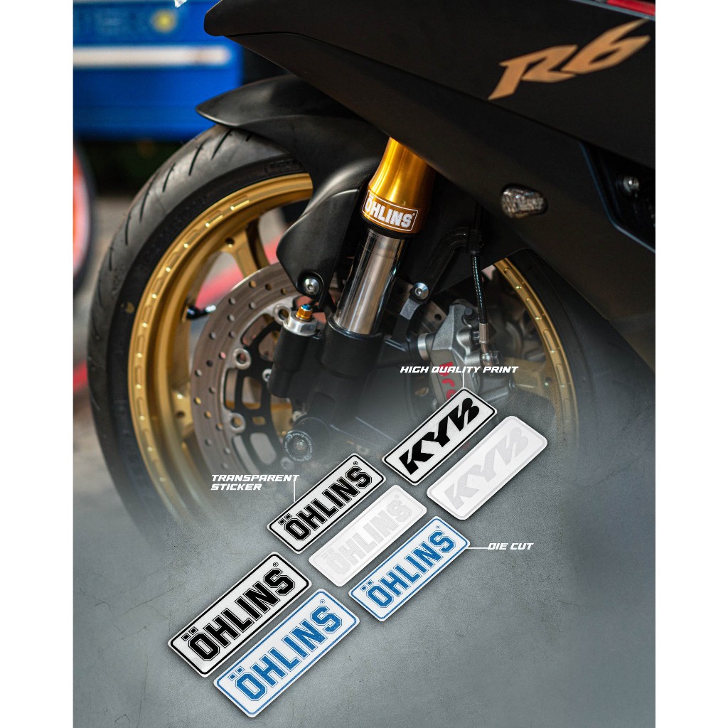 STICKER SHOCK OHLINS / SHOWA / KYB