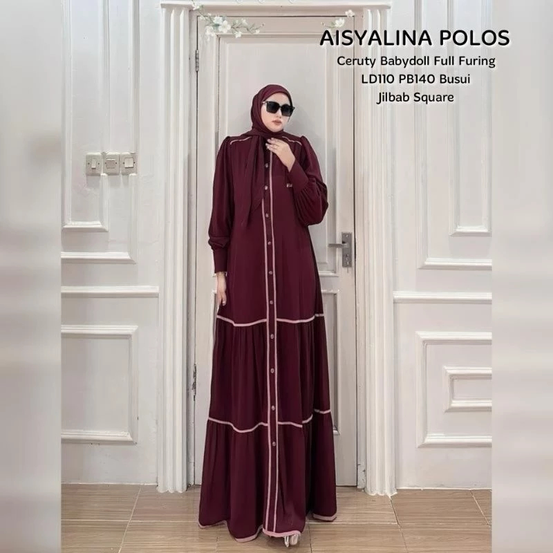 AISYALINA POLOS | GAMIS SET HIJAB CERUTY TERBARU TERLARIS