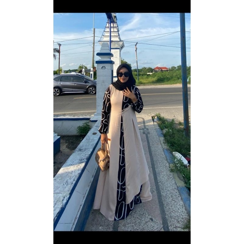 gamis rayon twill UNIQLO by Al-ghizar fashion