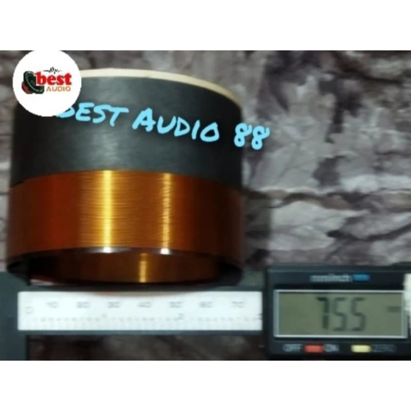Spul spol spool speaker 12 15 inch  12inch 15inch voice coil 3inch 75.5mm lilitan in out