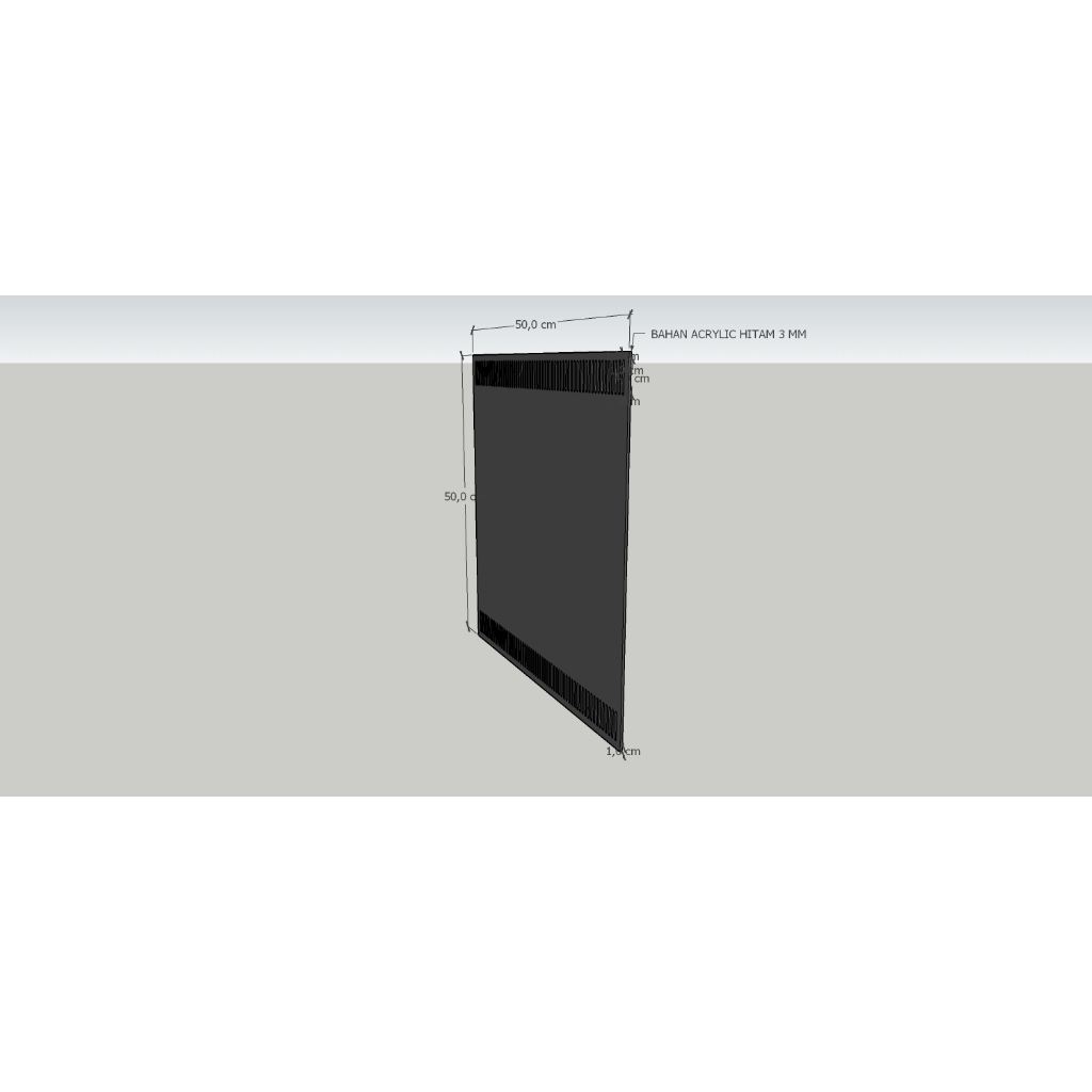 CUSTOM ACRYLIC SEKAT OVERFLOW AQUARIUM 50 X 50 CM - LASSER CUTTING