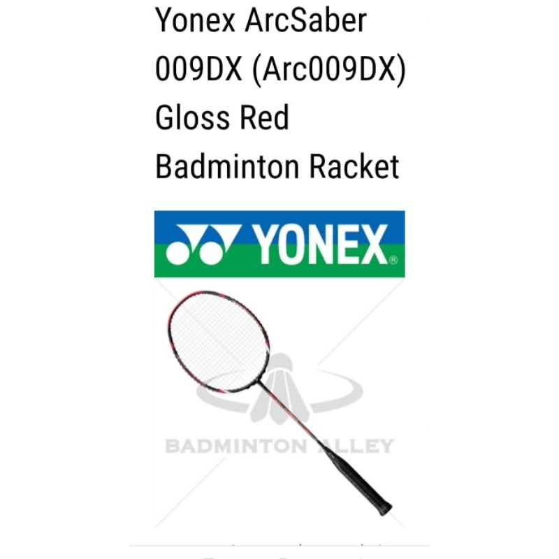 RAKET ORIGINAL YONEX ARCSABER 009 DX TAIWAN