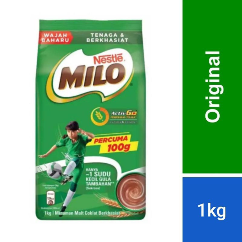 

NESTLE MILO Activ-Go Minuman Malt Cokelat Malaysiaa (1kg)