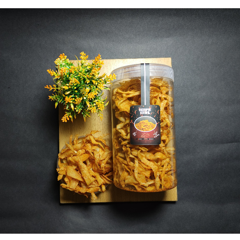 

KERIPIK KRIWIL/KERITING, Bumbu kering pedas gurih