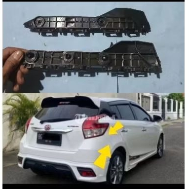 breket bemper belakang new Yaris TRD original